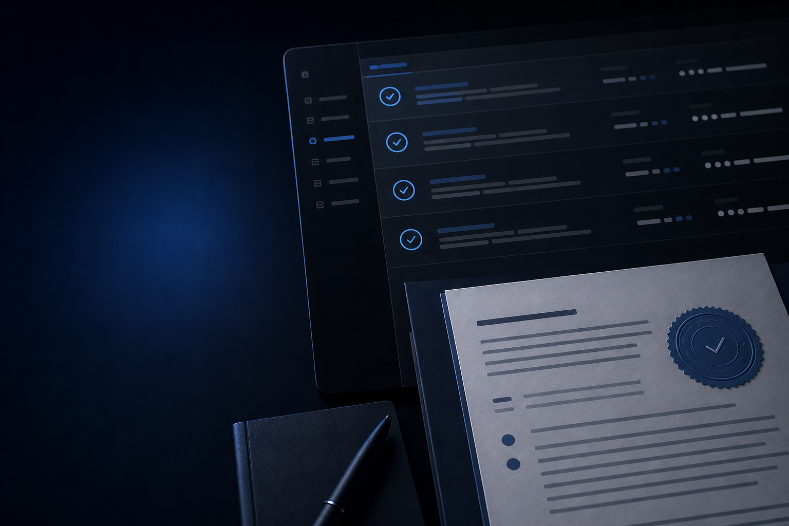 Documented audit controls and verification evidence