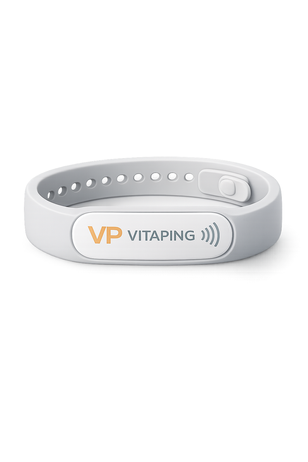 White VitaPing Care NFC wristband.