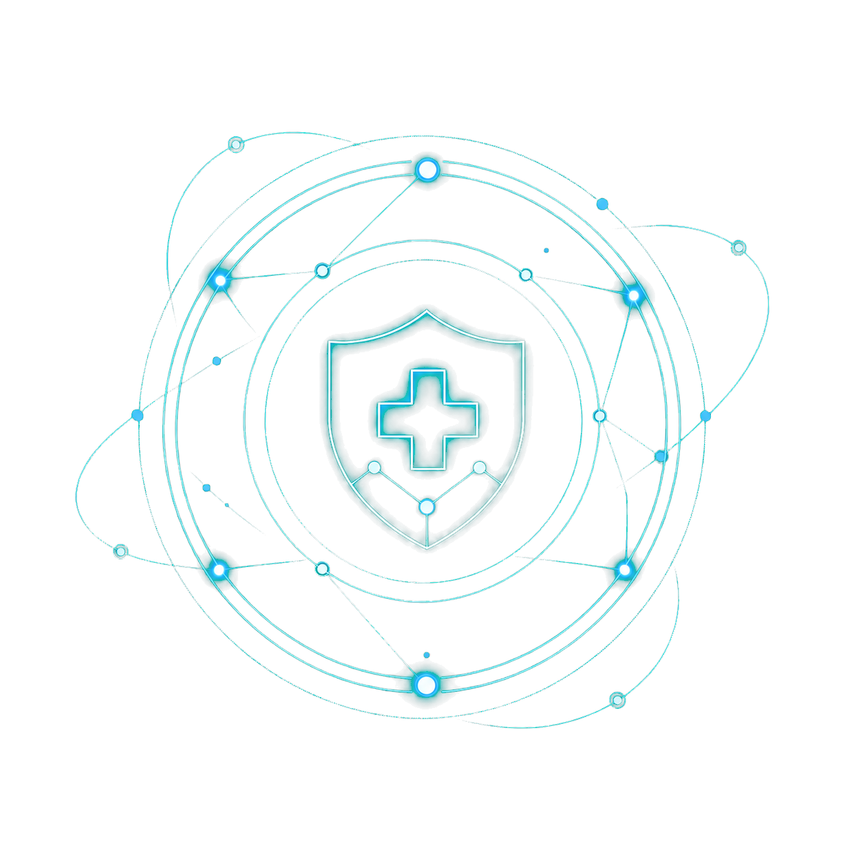 Medical protection shield within a governed intelligence network